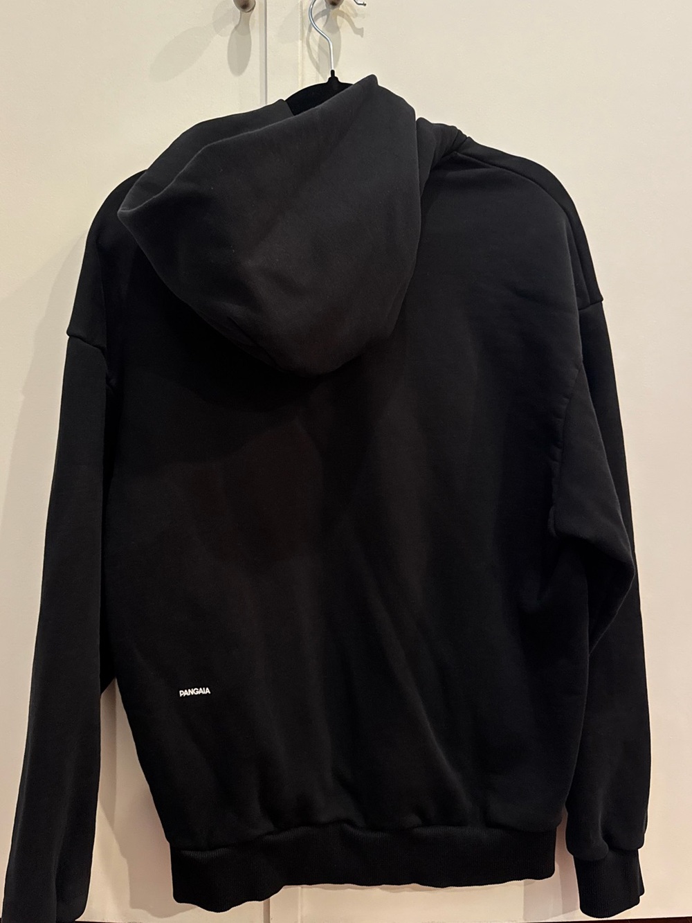 Pangaia Black Minimal Logo Hoodie - Picture 2 of 2